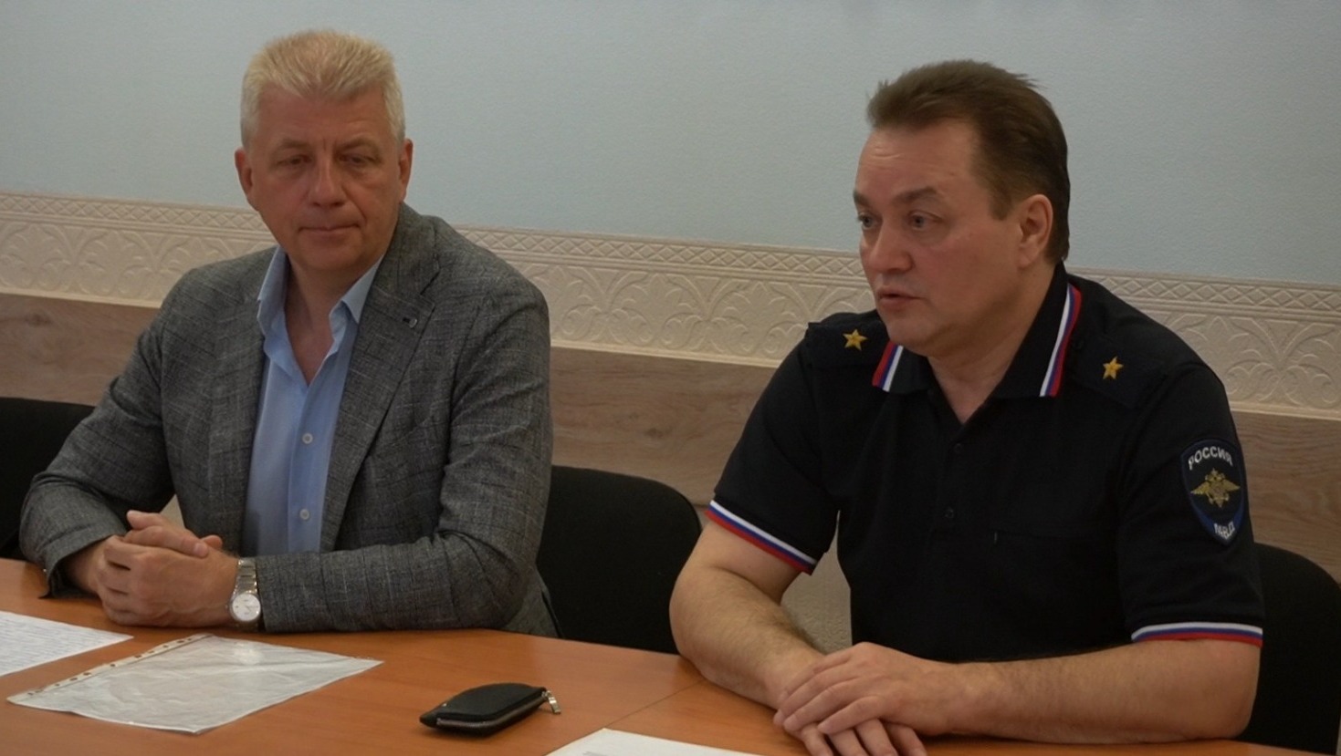 МВД по РБ  На фото Владимир Линевич и Олег Олейник