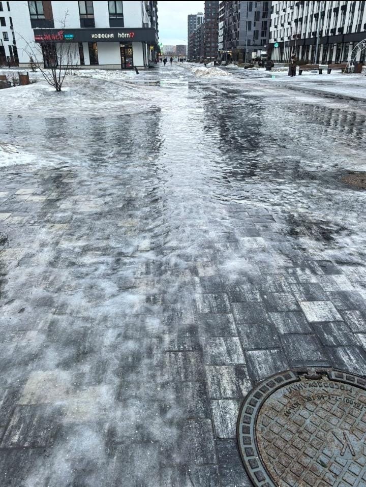Ксения Фролова  Гололед на улице в Москве