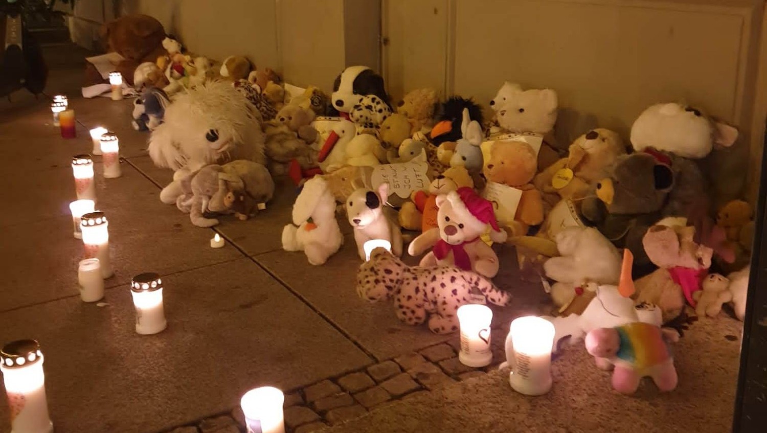 Протест родителей и детей против запретов на центральной площади Аугсбурга. Зима-весна 2020 года