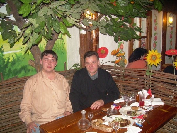 Николай Попов и его уфимский педагог Николай Махней