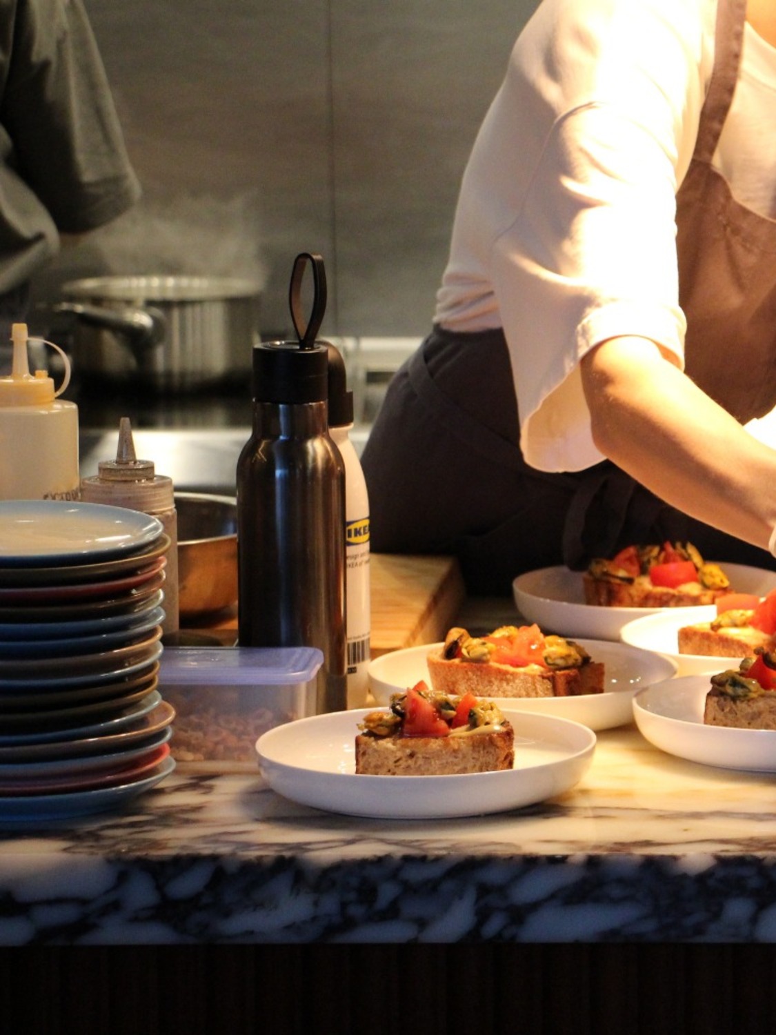 Кафе с открытой кухней