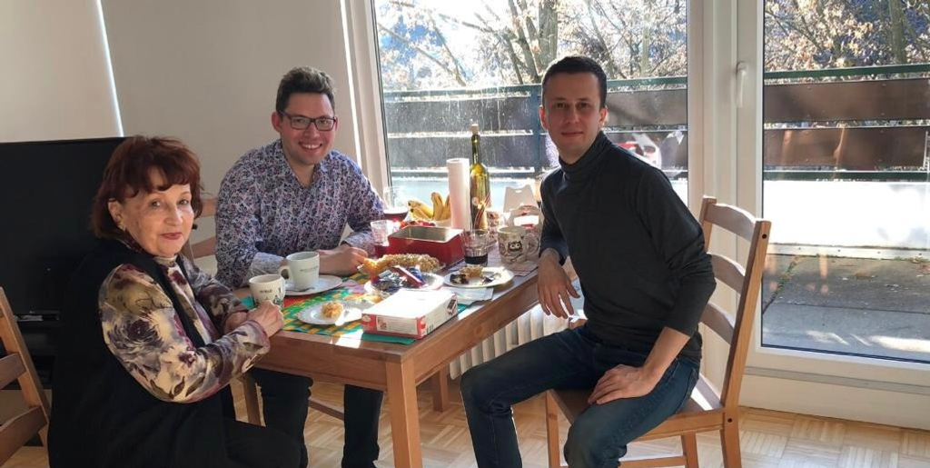 С музыкантом Мусой Маликовым из Казани