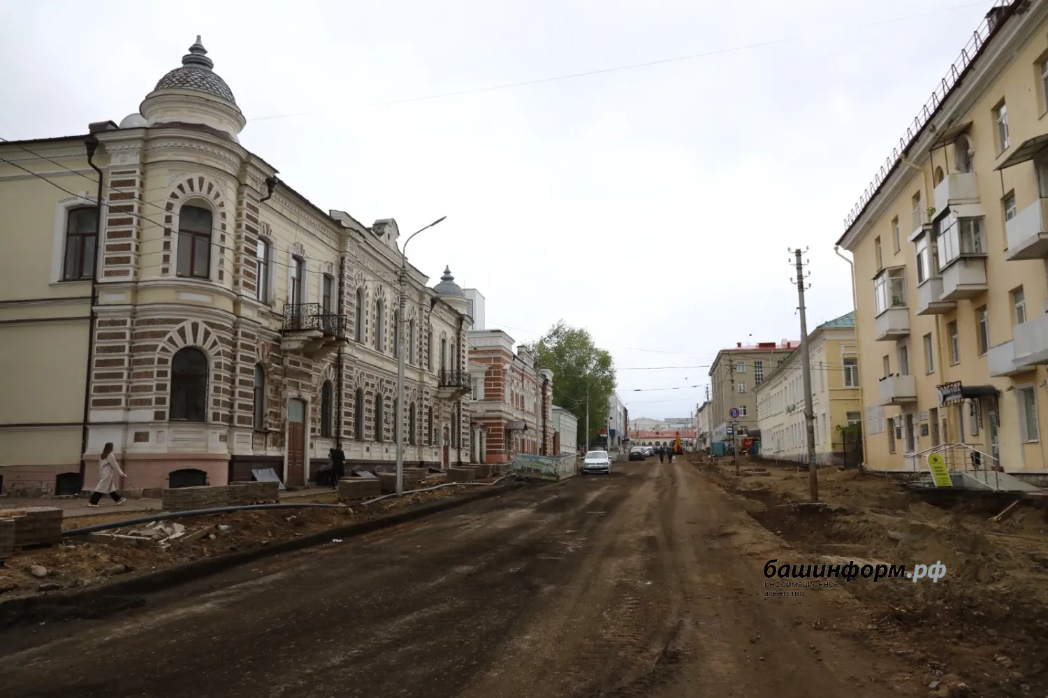Валерий Шахов   ул. Октябрьской революции в ходе реконструкции, 2023 год