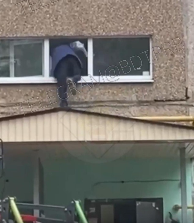 стоп-кадр видео БашДТП, телеграм