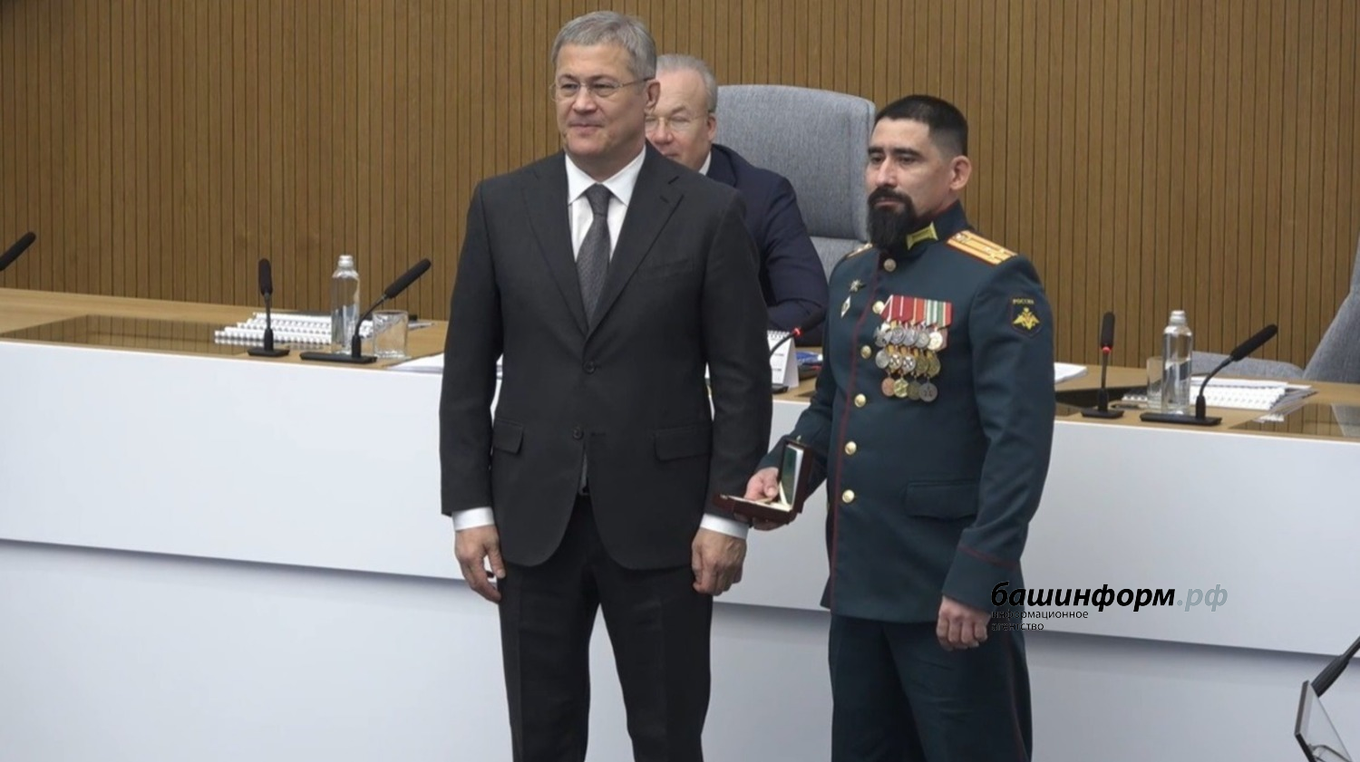 стоп-кадр видео ВКС пресс-служба Главы РБ