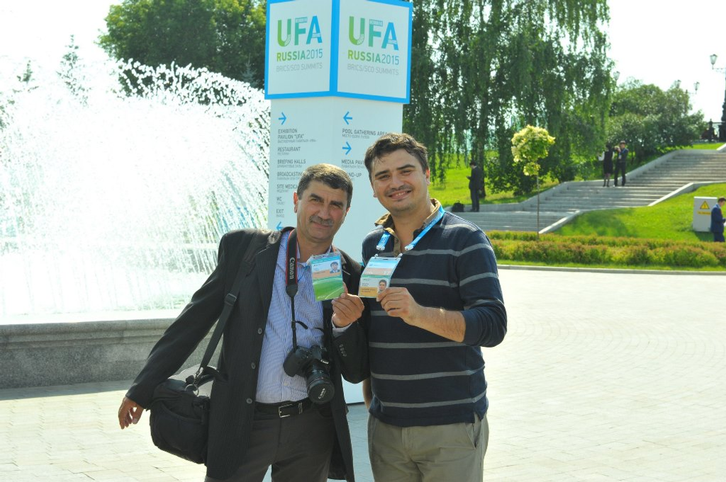 С сыном Станиславом Шаховым